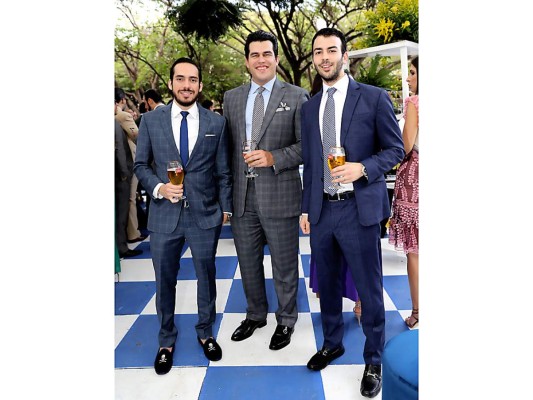 Fernando Hasbúm, Mario Aguero y Alberto Kafati