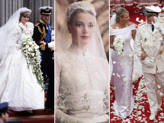 Los vestidos más sorprendentes, las princesas más bellas, momentos memorables que quedaron grabados en la memoria colectiva. Repasamos 17 de los vestidos de novia más bellos de la realeza.