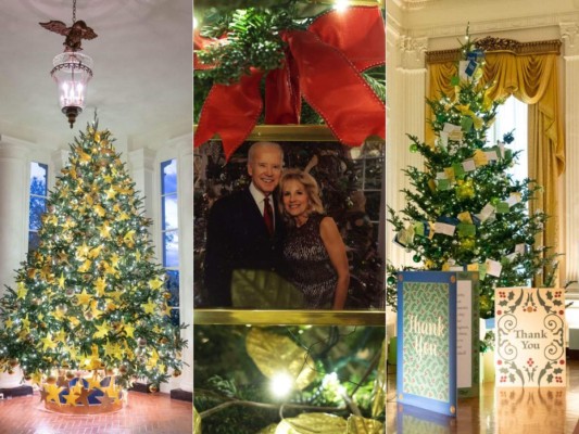 La decoración navideña se apoderó de la Casa Blanca de Estados Unidos, haciendo homenaje a varias áreas específicas de las labores cotidianas. Mira todo el recorrido.