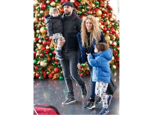 Shakira y su familia en New York