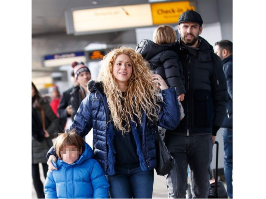 Shakira y su familia en New York