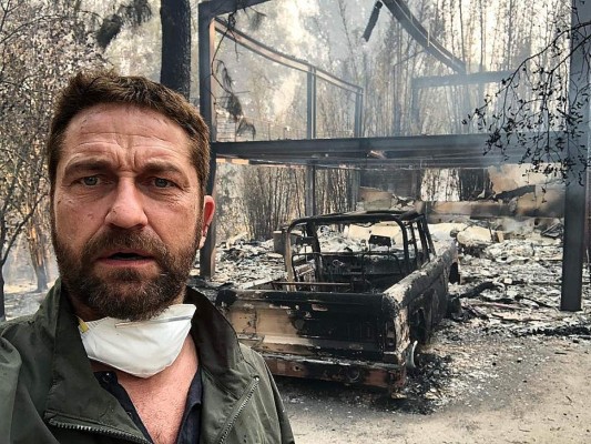 Incendio consume la mansión Gerard Butler