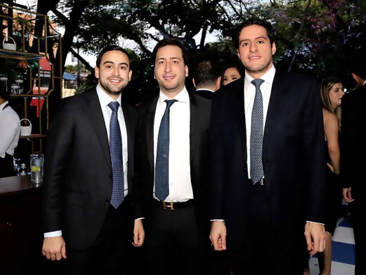 Luis Velasquez, Andres Rosenthal y Luis Larach