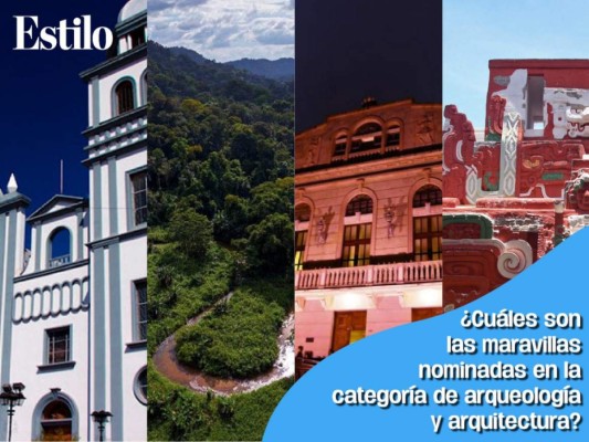 ¿Cuáles son las maravillas nominadas en la categoría de arqueología y arquitectura?