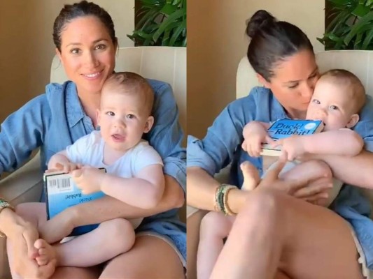 Marcando el primer cumpleaños de Archie, Meghan se grabó cuando le leía uno de sus cuentos favoritos, Duck! Rabbit!
