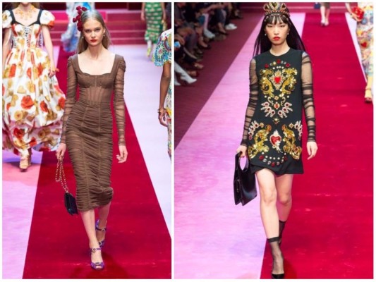 La pasarela de Dolce y Gabbana en Milán Fashion Week