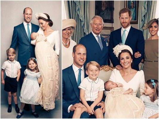 6. Bautizo del Príncipe Louis se realizó en la Capilla Real en el Palacio de St. James en Londres, evento al que no pudieron asistir sus bisabuelos la reina Isabel II y Felipe de Edimburgo.