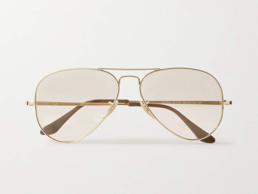 Gafas de sol doradas estilo aviador by Ray Ban