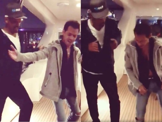 Marc Anthony enseña a Will Smith a bailar salsa