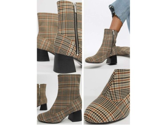 Cuadros marrón de Monki en Asos es una moda muy complicada pero fabulosa