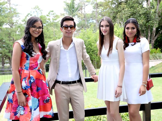Natalia Castiñeiras, Luis Chinchilla, Paola Caminals e Isabella Rivas
