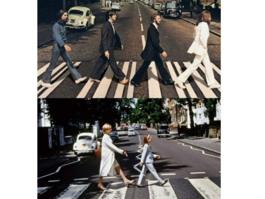 9. Hubo un tributo a la icónica banda inglesa The Beatles, haciendo referencia a la memorable foto del cuarteto cruzando la calle por Abbey Road.