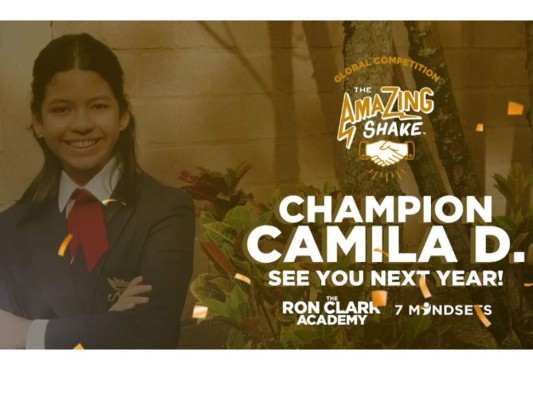 Camila Deras de Macris School es la campeona global del Amazing Shake