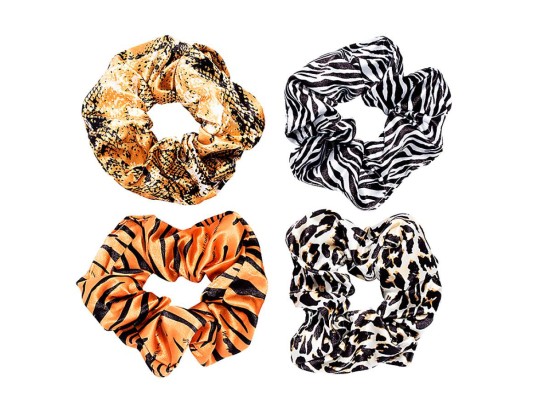 Juego de cuatro colas de animal print