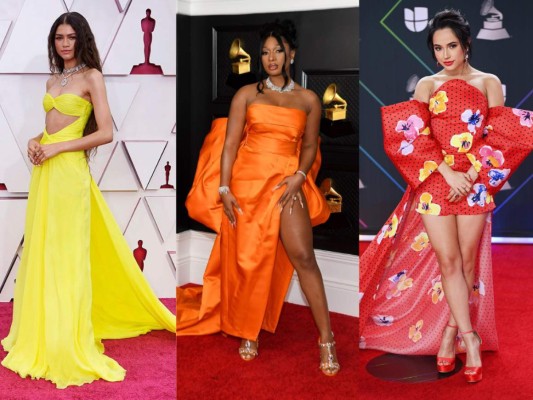 ¡Los colores se apoderaron de la alfombra roja! Las celebridades lucieron looks coloridos y llamativos. Cabe recalcar que usar muchos colores te hace ver atrevido y muy seguro de ti mismo. Los ojos se deleitaron con tanto color como si se tratara de un arcoíris.