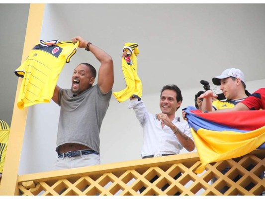 Will Smith celebra con Colombia