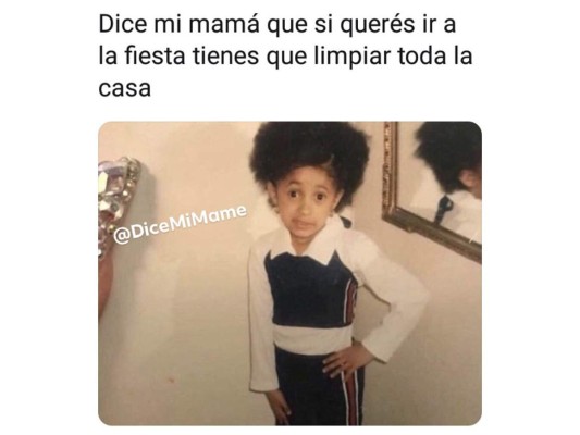 'Dice mi mamá' el meme de Cardi B