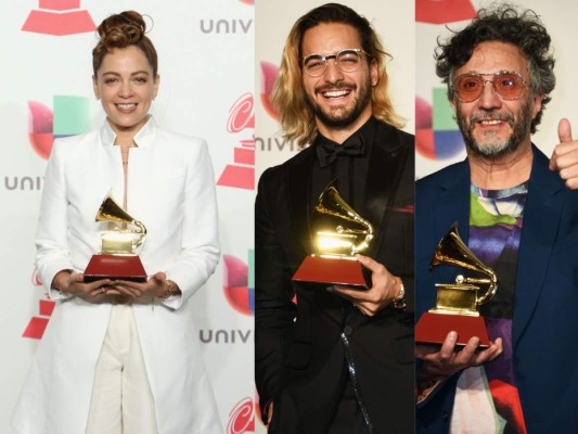 Los premios Grammy Latinos se celebraron en Las Vegas en una gala donde triunfaron Maluma, Natalia Lafourcade, Enrique Bunbury y Jorge Drexler quien obtuvo tres galardones. Conoce el resto a continuación