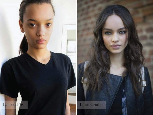 Lameka Fox, 18, Washington, D.C. Altura: 1.76 m | Luma Grothe, 22, Joinville, Brazil. Altura: 1.78 m<br/>