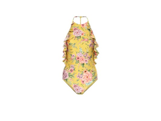 Agregue un toque dulce a su colección de trajes de baño con este bañador con estampado floral