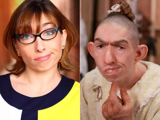 La actriz Naomi Grossman interpretó a Pepper en la temporada 2 y 4 de American Horror Story. Ella tuvo que raparse la cabeza para el papel.