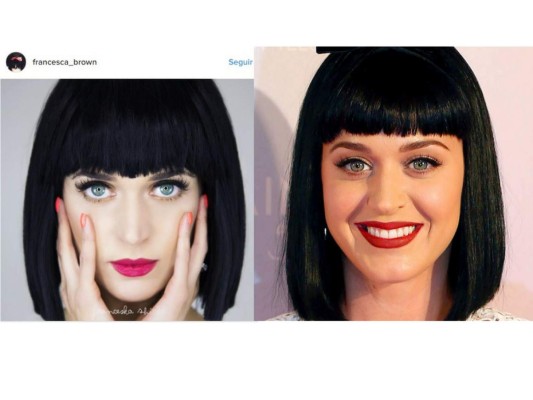 Francesca Brown parecido con Katy Perry