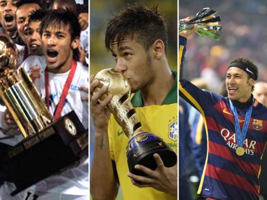 Sus logros deportivos.<br/>Con el Santos de Brasil ganó 3 Campeonatos Paulistas una copa de Brasil, Una copa Libertadores y 1 Recopa Sudamericana. Con su actual club F.C. Barcelona ha ganado una Liga, 1 Copa del Rey, Una Champions League, La supercopa de Europa y el Mundial de Clubs, todo en 2015. Y con la selección Brasileña de fútbol Neymar ganó El Sudamericano Sub-20 en 2011 y Una Copa Confederaciones que se realizó en Brasil en 2013.