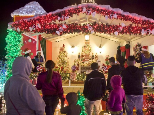 Así es Tegucigalpa en Navidad