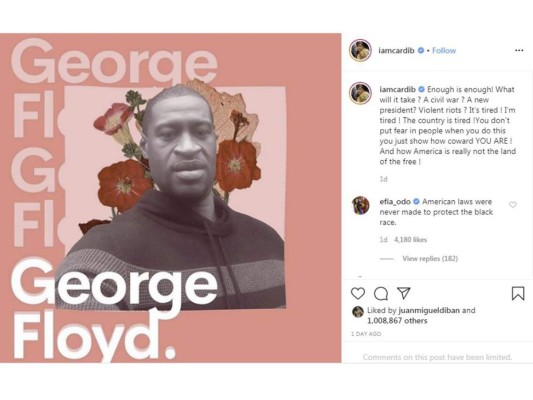 Celebridades se unen para exigir justicia por el caso de George Floyd