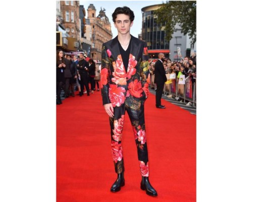 Look de Timothée Chalamet en las alfombras rojas