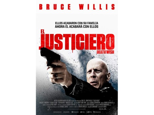 El justiciero<br/>Tras un brutal ataque perpetrado contra su esposa y su hija, el doctor Kersey recurre a su propia justicia para obtener una violenta venganza. Protagonizada Bruce Willis, Vicent Donofrio y Elisabeth Shue