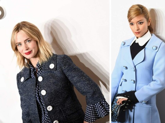 La actriz Emily Blunt y la modelo y presentadora de TV Rola