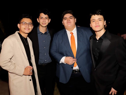 Saúl Aguilar, Giovanni Discua, Renán y Sebastián Coello