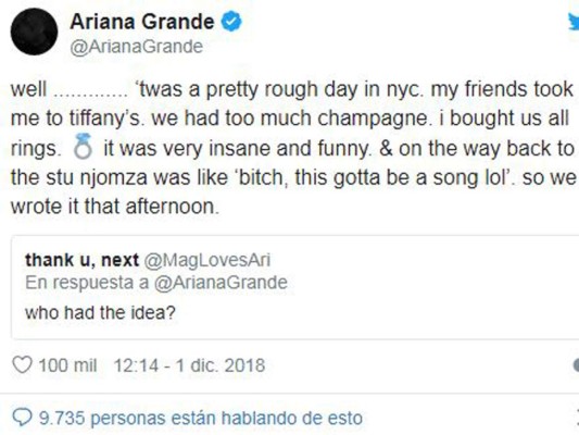 Ariana Grande anuncia cuando lanzará su sencillo '7 Rings'