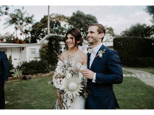 Natalia Colichon y Martin Johns (fotografías: cortesía de la novia)