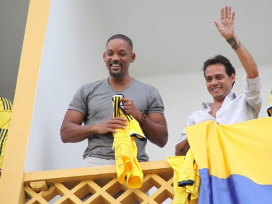 Will Smith celebra con Colombia