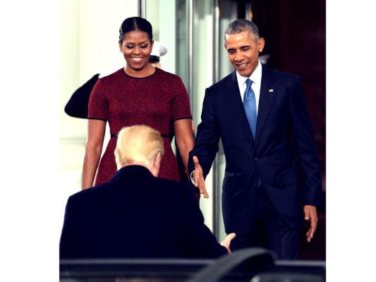 Obama recibe a Trump en la Casa Blanca