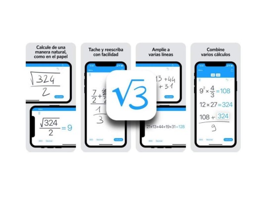 MyScript Calculator: Te permite escribir problemas matemáticos con el dedo o un lápiz táctil. La aplicación luego convierte esta escritura y resuelve el problema por ti.