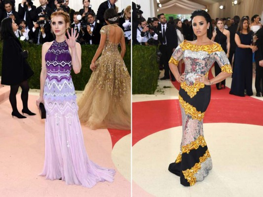 Emma Roberts y Demmi Lovato en Moschino