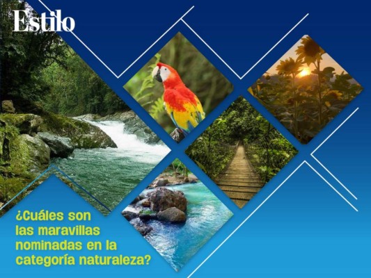 ¿Cuáles son las maravillas nominadas en la categoría naturaleza?