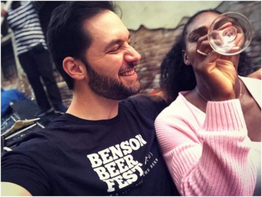 'Ella quería italiano para la cena, así que” posteo el esposo de Serena Williams en su cuenta de Instagram para explicar su rápido viaje a la ciudad de los canales, perfecta para la postal.
