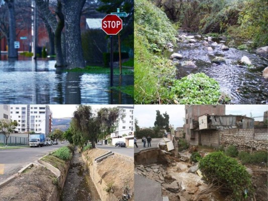 Váyase de las áreas propensas a inundación como zonas bajas, cañones, arroyos o torrentes, etc.