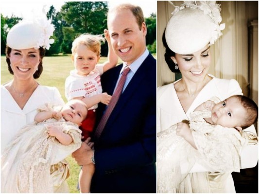 5. El bautizo de la pequeña princesa Charlotte fue el primer acto público de los duques y sus hijos como una familia, la ceremonia se realizó en la iglesia St Mary Magdalene de la finca Sandringham en Norfolk.
