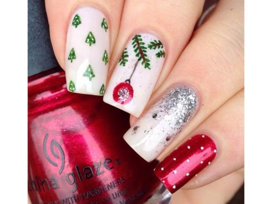 El turno de las uñas en navidad