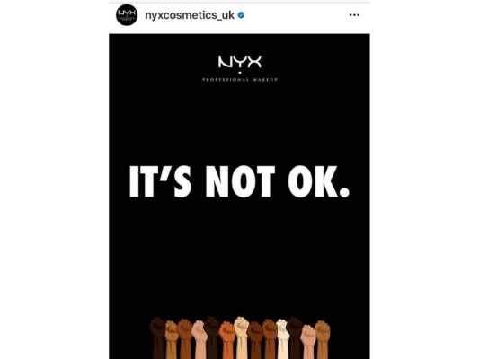 NYX COSMETICS: La marca de cosméticos se ha sumado a las donaciones a través de una publicación en las redes sociales donde expresan “no está bien”. Además anunciaron múltiples donaciones a diferentes organizaciones a favor del movimiento Black Lives Matter. Además a Minnesota Freedom Fund, fundación que aporta recursos económicos a inmigrantes en riesgo de pobreza. <br/>