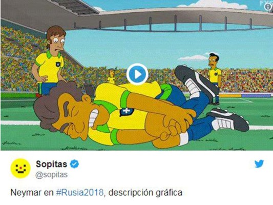 Los mejores memes de Neymar en el Mundial de Rusia 2018