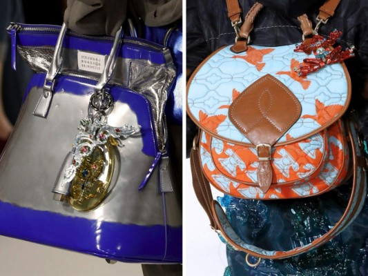 Bolsos gigantes y extravagantes en la colección de Maison Margiela para la primavera verano 2017