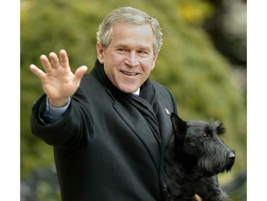 Bush con Barney