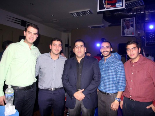 Marcelo Larach, Salvador Panayotti, Mario Faraj, Juan José Jaar y Rodrigo Panayotti.