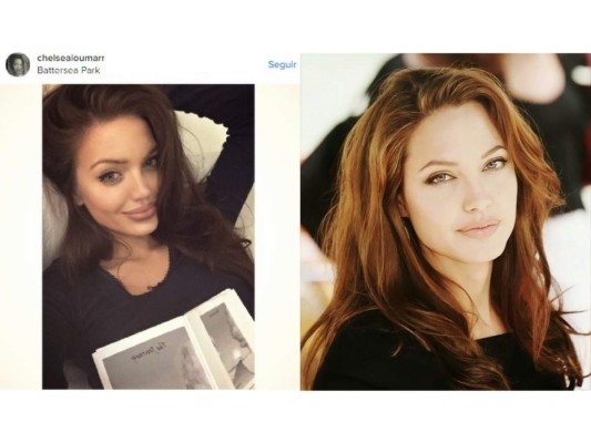 Chelsea Louise parecido con Angelina Jolie